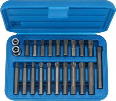 Jeu de douilles a embouts 22 pieces 3/8 + 1/2 profil Ribe M5-13