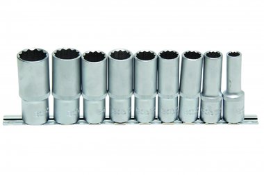 Ensemble Deep Socket 9 pieces, 12-pt., 1/2