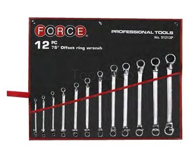 Trousse de 12 cles polygonales (t te 75°)