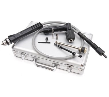 Kit de percage (avec flexible et mandrin d'angle) pour mini perceuse 7 pieces