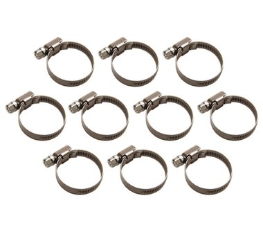 Collier de serrage, 20x32 mm en acier inoxydable, 10 pcs