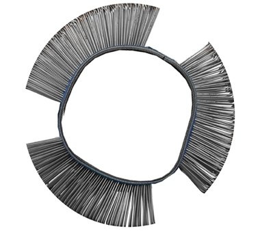 Brosse fil d'acier ronde droite 103 x 23 x 0,5 mm