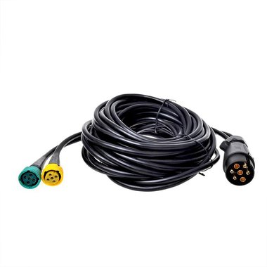Faisceau cable 7M avec fiche 7-poles et 2x connecteur 5-poles