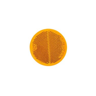 Reflecteur orange 60mm adhesif