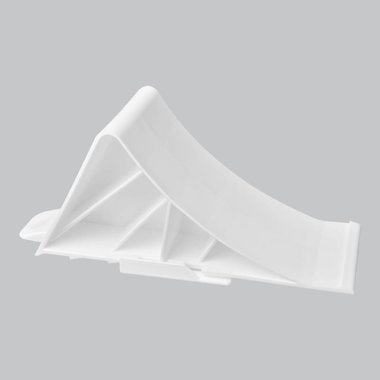 Cale de roue plastique blanc incl. support