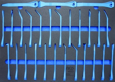 Tool Tray 3/3: Cales de garniture et grattoir 27 pcs