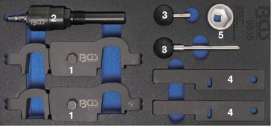 Outils de calage du moteur pour Porsche Panamera, Cayenne V8 8 pieces