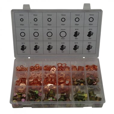 Assortiment bouchons de vidange & Joints cuivre 534 pcs