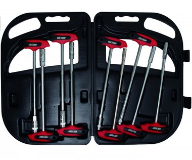 Ensemble de cle douille T-Handle 9 pieces, 6 - 14 mm