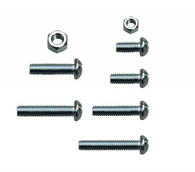 Ensemble de noix et de vis 125 pieces, M4 + M5 metrique