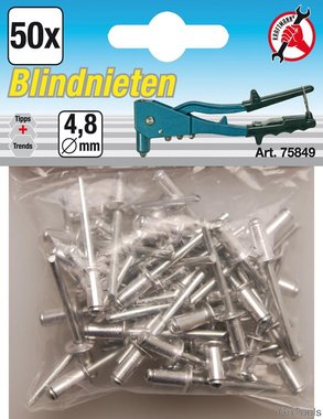 Rivets aveugles, 4,8 mm, 50 pieces