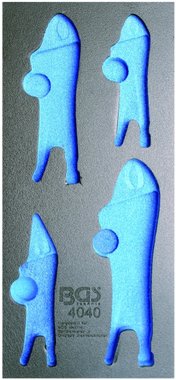 1/3 plateau chariot Foam Grip pinces 6-22 mm, 4 pieces