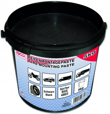 Reifenmontagepaste, noir, seau de 5 kg