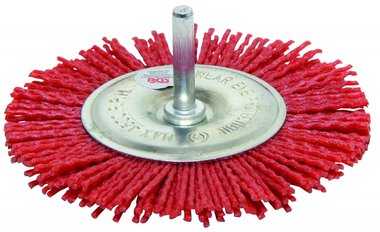 Brosse en nylon, 100 mm, arbre de 6 mm