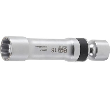 Spark Joint Universal Plug Socket, 16 mm, 12 pt, avec ressort de retenue