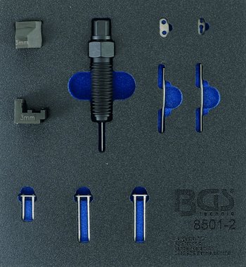 Ensemble complementaire pour dispositif de rivetage a cha ne temporisee (BGS 8501), adapte pour broches de cha ne de 3 mm