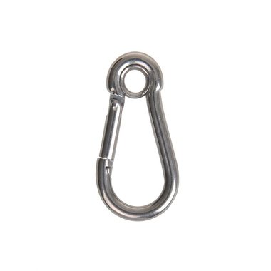 Mousqueton pompier oeil 70x7mm, A4 RVS AISI 316, 750 daN