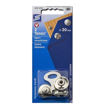 Tenax Fermetures d'arr t, 20mm, 2 pieces dans blister