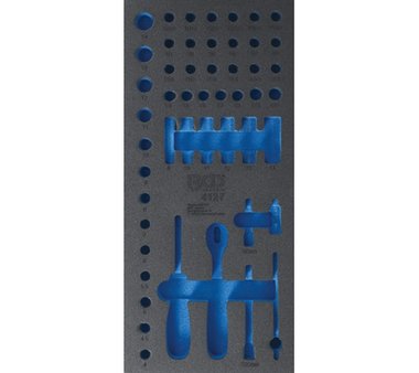 Bac d'outils de chariot d'atelier 1/3, vide: pour jeu de prise 6,3 mm (1/4 ) 50 pcs.