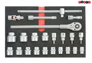 Module mousse de 23 douilles & accessoires