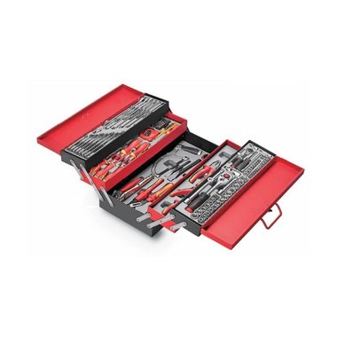 Boite a outils portable avec 5 tiroirs complets 187 pcs