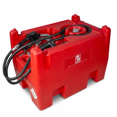 Cuve diesel rouge pe 220i, pompe 12v 40l, tuyau + pistolet auto