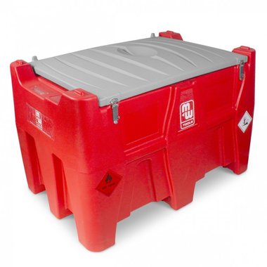 Cuve diesel rouge pe 400 litres + 50 litres adblue, pompe diesel 12 v