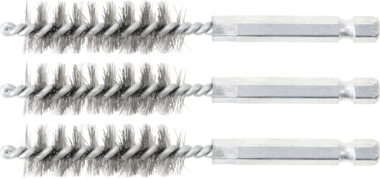 Brosse en acier 14 mm 6,3 mm (1/4) 3 pieces